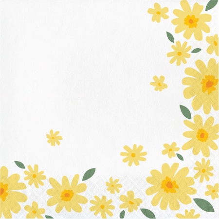 Creative Converting Sweet Daisy Napkins, 192PK 372465